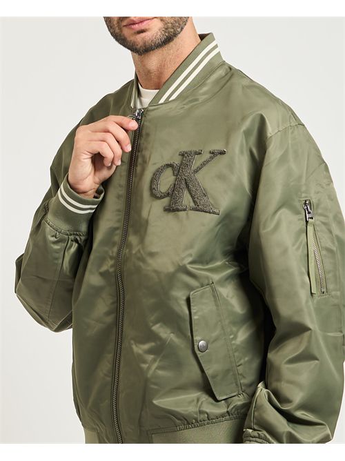 Bomber uomo Calvin Klein fullzip CALVIN KLEIN | LV04RD524GLDY